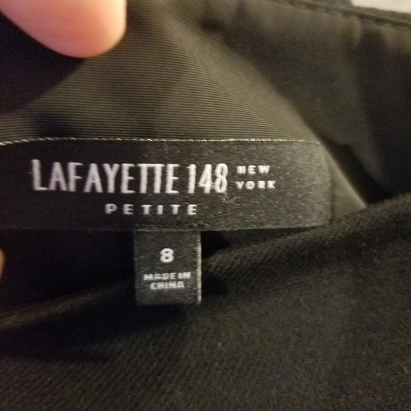 Lafayette 148 New York Womens Black Pencil Skirt Size 8P - Picture 5 of 6